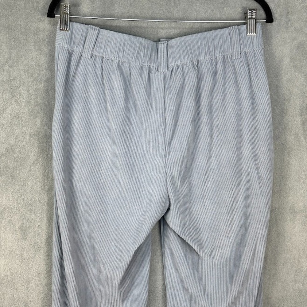 Halara Pants Womens Medium Petite Gray AuraCord Cloud Corduroy Wide Leg Comfort - Picture 4 of 11